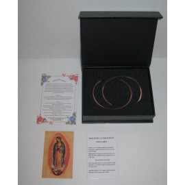 New Set of 2 Virgen De Guadalupe Magnetic 99% Copper Bracelets, Bangles READ!!!
