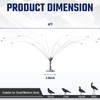 Salcod Bird Deterrent Outdoor 360° Wind-Powered Spinning Device, Stainless Steel