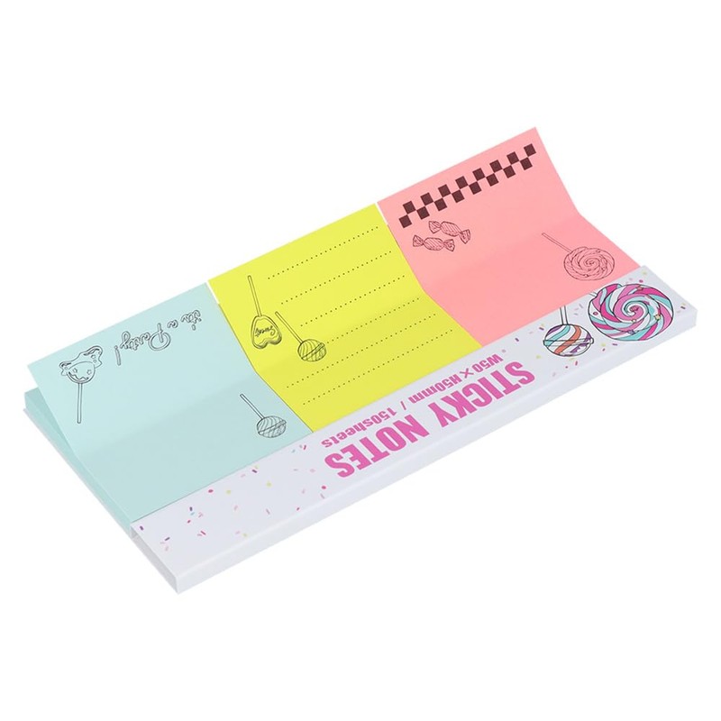 Sunstar Stationery S2840391 Sticky Note Pad Party Time Candy