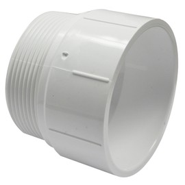 Canplas 192873 PVC DWV Male Adapter, 3-Inch, White