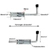 2 Pack 8.8 Inch Spring Loaded Latch Pin, Heavy Duty