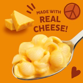 Annie's Macaroni and Cheese with Organic Pasta, Shells and Real Aged Cheddar, 4 Ct, 24 oz