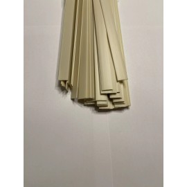 WeldiPlast Bumper Repair HDPE Plastic welding (15mm x 1.5mm) Beige 10 rods flat ribbon