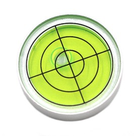 1.2" Small Bullseye Bubble Level, Alloy Metal Horizontal Bubble Rv Leveling Round Bubble Spirit level for Tripod RV Ball Head, High Accuracy 30' /2mm