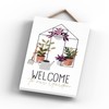 Global Designs Welcome Garden Theme Gift Idea Hanging Plaque