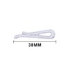 100 Pcs Clear Plastic Shirt Clips with Teeth Shirts Folding
