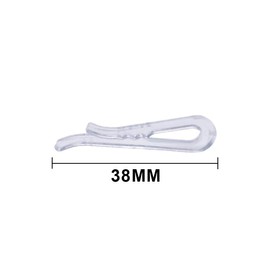 100 Pcs Clear Plastic Shirt Clips with Teeth Shirts Folding Fixation Clip U Shape Alligator Clips Clothespins for Shirt Ties Socks Bra Pants and Dress