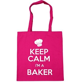 Hippowarehouse Keep Calm I'm a Baker Tote Shopping Gym Beach Bag 42cm x38cm, 10 litres