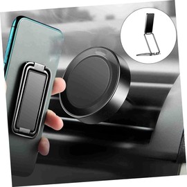 KOMBIUDA 1pc Foldable Metal Phone Holder with Stable Base Portable Smartphone Support Stand for Desk Compact Design for Easy Travel Friends