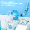 EMSINA Dry Snorkel Set,Panoramic Wide View,Anti-Fog Scuba Diving Mask,Professional Snorkeling