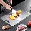 AIMALL Stainless Steel Cutting Board Set, 3 Sizes Anti-Bacterial Double-Sided