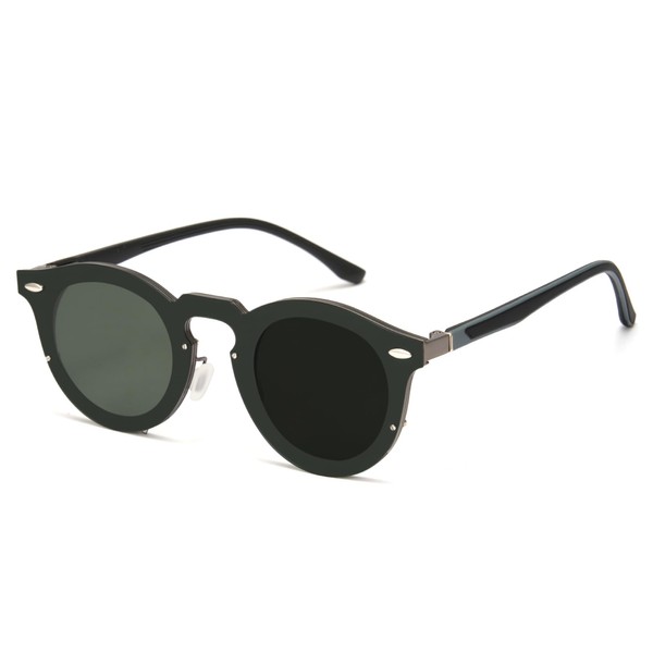 Cyxus Adjustable Tint Sunglasses 1-17 Gears Rounded Polarized Glasses Lenses