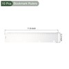 YOKIVE 10 Pcs Snap-in Bookmark Ruler, Page Marker Divider |