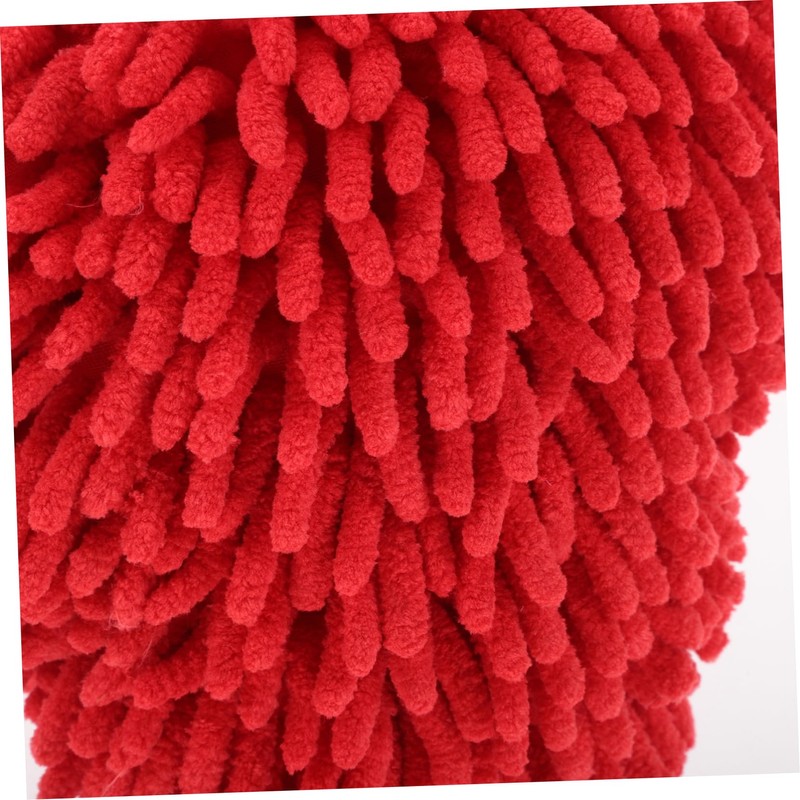 ABOOFAN Cute Strawberry Shaped Chenille Hand Towel Quick Drying Fuzzy