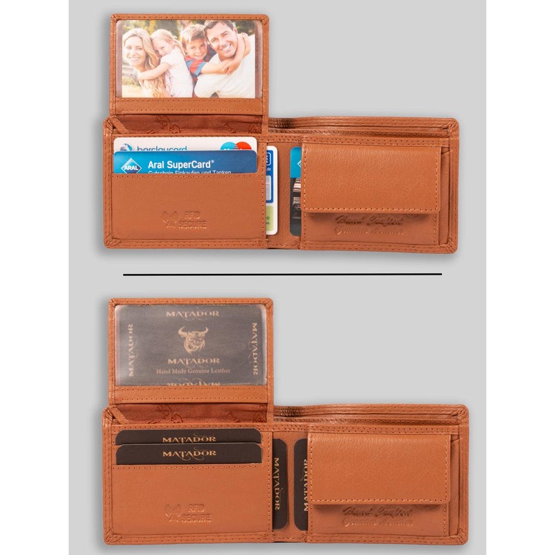 Matador Model 77 Small RFID Wallet Landscape Format, light brown,