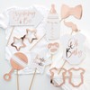 Ginger Ray 10 Pack Rose Gold Foiled Baby Shower Photo