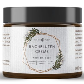 Nordic Pure Bach Flower Cream by Nordic Pure | According to Dr. Bach | 100g in a glass jar