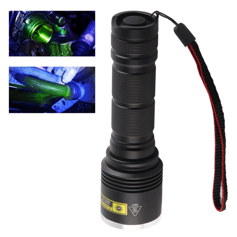 UV Flashlight LED 365nm Blacklight Torch Aluminium Alloy Shell Ultraviolet