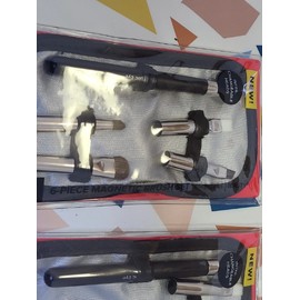 (2PKs)OF BEAUTY 6 -PIECE MAGNETIC" INTERCHANGEABLE HEADS " EYE BRUSH SET