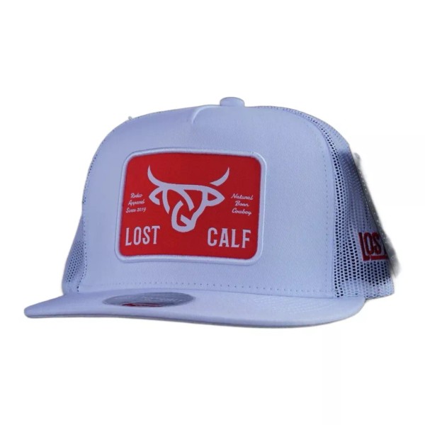 Lost Calf White Red Plate Patch - Hats Cap -