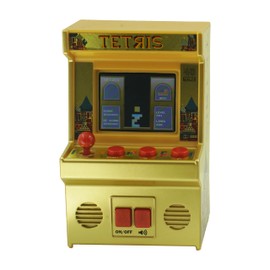 Basic Fun Arcade Classics Tetris Gold 40th Anniversary Retro Mini Arcade Game