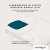schlafgut Knitted Jersey Cushion Cover 40 x 80 cm Petrol