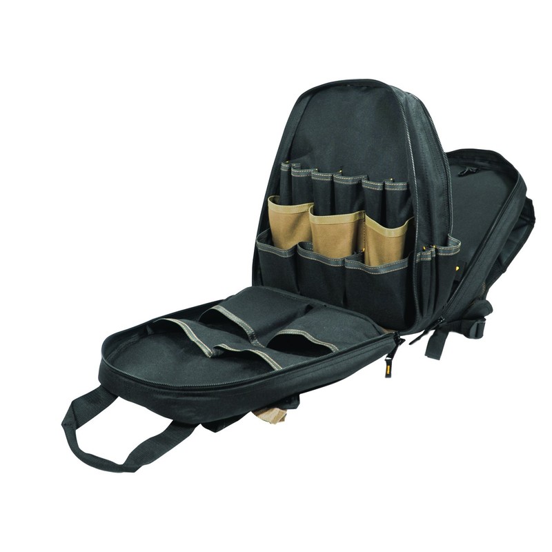 CLC Work Gear 1134 Carpenter's Tool Backpack, 44 Pockets, Padded