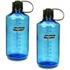 Nalgene 2 x 1L Narrow Mouth Water Bottle (Slate, Blue