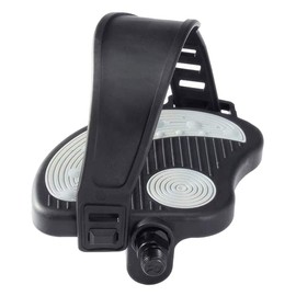 Bicycle Pedals, 1 Pair Bicycle Pedals with Toe Clips, Cages and Straps, Non-Slip Bicycle Pedals for Exercise Bike, Spin Bike, Mountain Bike