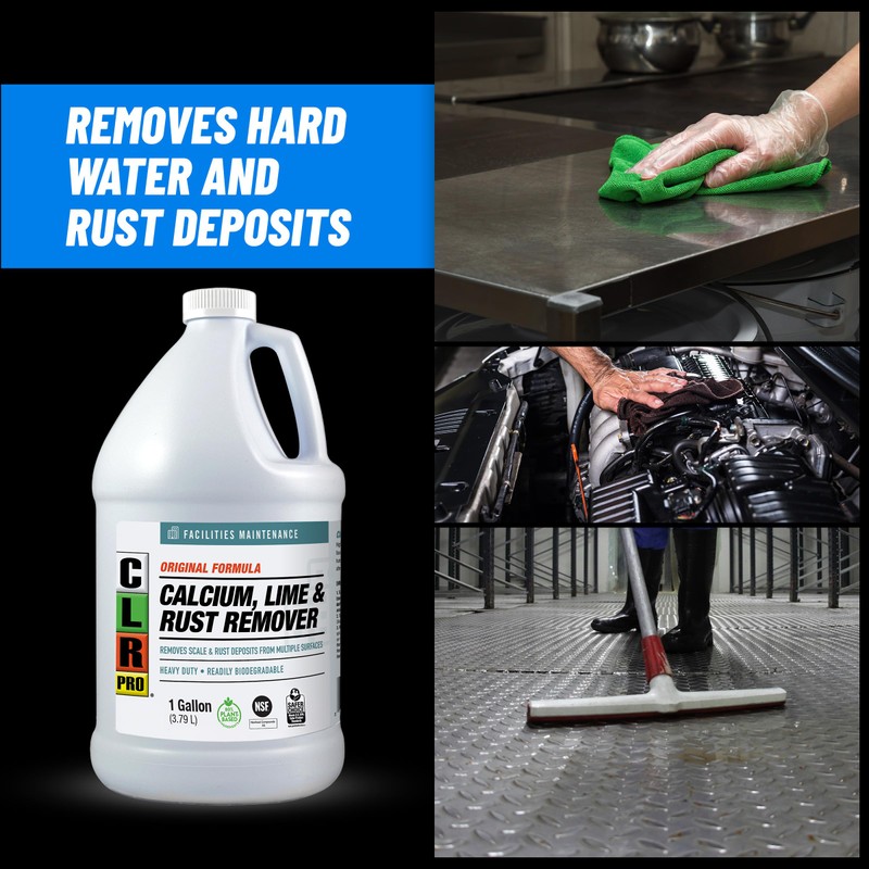 CLR PRO Calcium, Lime and Rust Remover, 1 Gallon Bottle