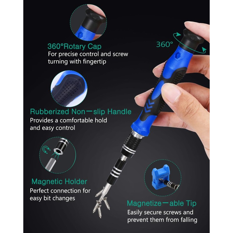 ORIA Precision Screwdriver Set, 142 in 1 Magnetic Screwdriver Kit