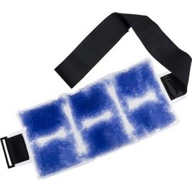 TheraPearl Bolsa de frío caliente para espalda, envoltura de espalda reutilizable con correa y cuentas de gel, la mejor bolsa de hielo para aliviar el dolor de espalda baja, compresa flexible caliente y frío para hinchazón, lesiones deportivas