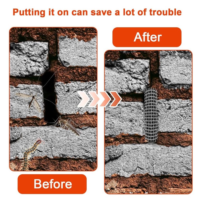 100 PCS Stainless Steel Brick Weep Hole Covers for Brick