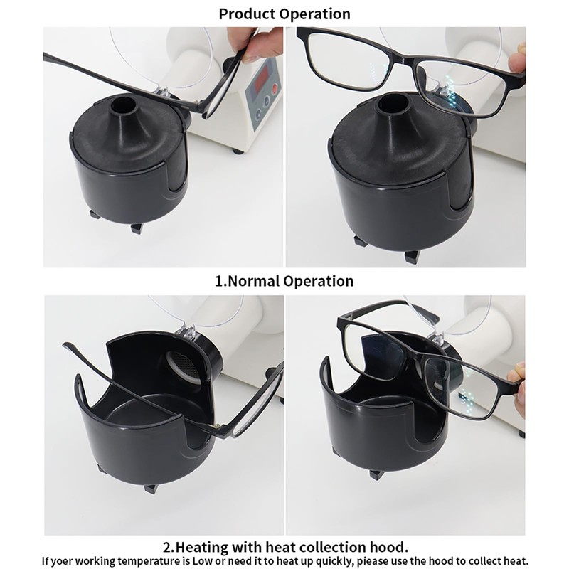 AISITESY Eyeglass Frame Heater Digital Display Optical Eyeglasses Frame Warmer