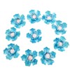 10 PCS 3D Flower Ceramic Tiles,1.6" Handmade Procelain Ceramic Flowers