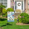 Morigins Floral Butterfly Double Sided Welcome Spring Garden Flag 12.5x18