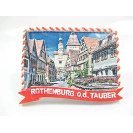 Rothenburg ob der Tauber Premium Magnet Poly Souvenir Germany (25)