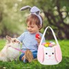 Easter Bunny Basket for Kids, Plush Lovely Buckets for Eggs