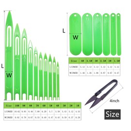 Fishing Netting Needle Repair Kits - Plastic 10 Sizes Fishing Net Shuttle and 6 Sizes Mending Cast Net Tools