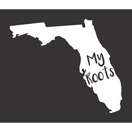 Barking Sand Designs Florida My Roots - Die Cut Vinyl Window Decal/Sticker for Car/Truck 6"x5"