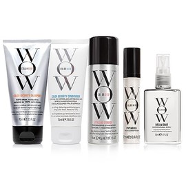 COLOR WOW El Mejor Kit de Viaje Vacay Hair Ever – Incluye Champú, Acondicionador, Dream Coat, Style on Steroids y Pop + Lock. Estos elementos esencial