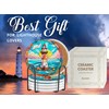 Lighthouse Gifts Coaster, Ceramic, Set of 6, with Gift Box,