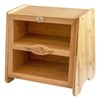 Totally Bamboo Double Layer Farmhouse Bread Box with Window for