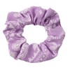 Scrunchie Lilac Paisley Scarf Hair Band Elastic Ponytail Tie Soft