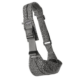 Gooseket 365 2-Way Second Carrier, Hip Sheet, Sling, Up to 44.1 lbs (20 kg), Easy, Compact, Anti-Slip, Unisex, Baby Storage Pouch Included, Gooseket (Gray Leopard)