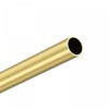 sourcing map Brass Round Pipe 12 mm OD 1 mm