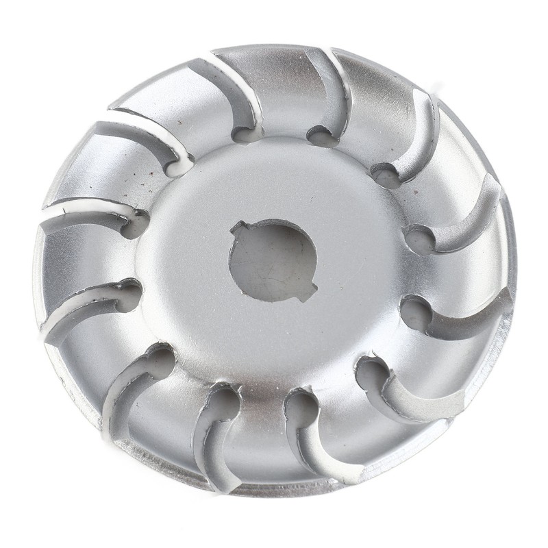 90mm 12 Tooth Polishing Disc Silver Wheel Manganese Steel Woodworking