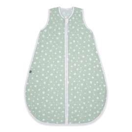 emma & noah Baby Sleeping Bag, 0.5 Tog, Muslin Sleeping Bag for Summer, 100% Organic Cotton, Oeko-Tex Certified, Breathable and Lightweight, Baby Sleeping Bag for Newborns, Mint dots