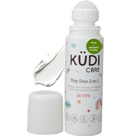 KUDI CARE Tiny Duo Protector Solar Mineral con Repelente Natural Citronella 2 en 1 Roll On FPS 50 para Bebés y Niños 100 ml