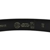 Conte Massimo Men's Genuine Leather Belt with Stitching, black